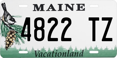 ME license plate 4822TZ