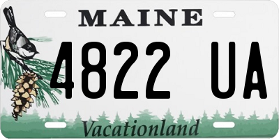 ME license plate 4822UA