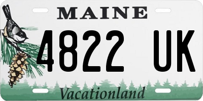 ME license plate 4822UK
