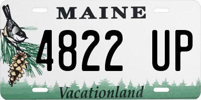 ME license plate 4822UP