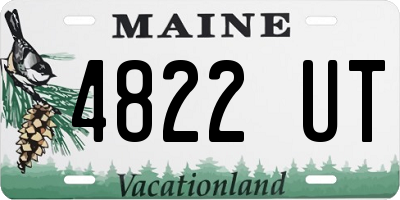 ME license plate 4822UT