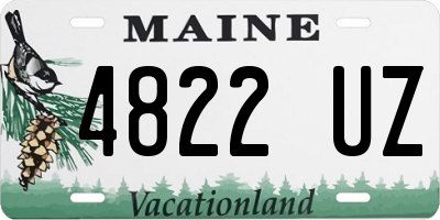 ME license plate 4822UZ