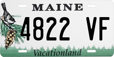 ME license plate 4822VF