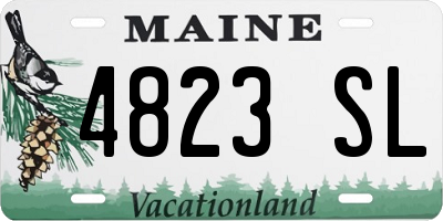 ME license plate 4823SL
