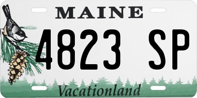 ME license plate 4823SP