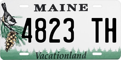ME license plate 4823TH