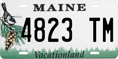 ME license plate 4823TM