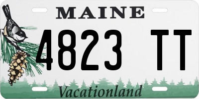 ME license plate 4823TT