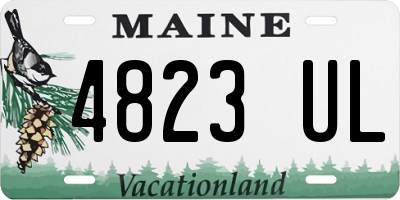 ME license plate 4823UL