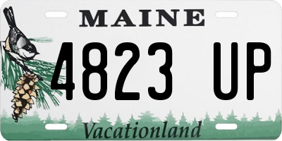ME license plate 4823UP