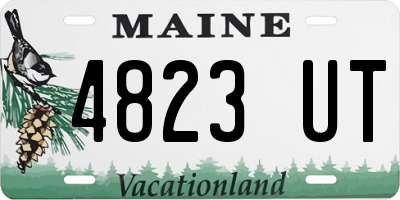 ME license plate 4823UT
