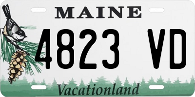 ME license plate 4823VD