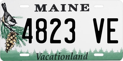 ME license plate 4823VE