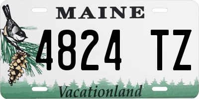 ME license plate 4824TZ