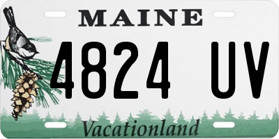 ME license plate 4824UV