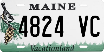 ME license plate 4824VC