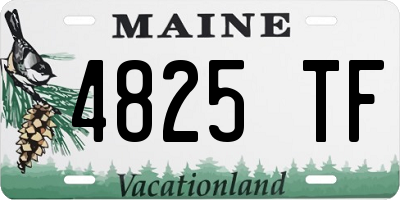 ME license plate 4825TF