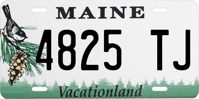 ME license plate 4825TJ
