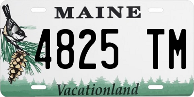 ME license plate 4825TM