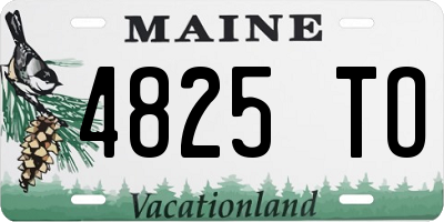 ME license plate 4825TO