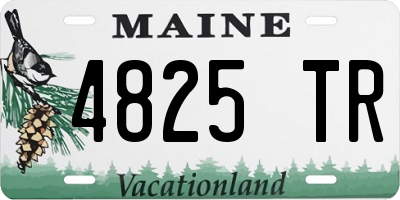 ME license plate 4825TR