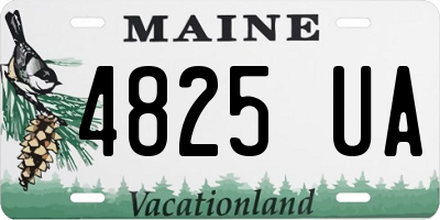ME license plate 4825UA