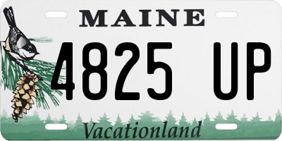 ME license plate 4825UP