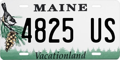 ME license plate 4825US