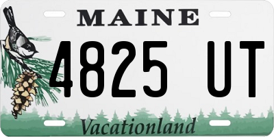 ME license plate 4825UT