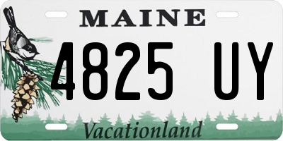 ME license plate 4825UY