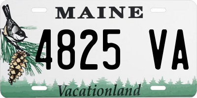 ME license plate 4825VA