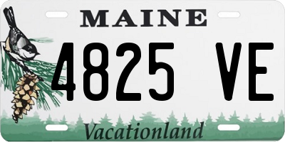 ME license plate 4825VE