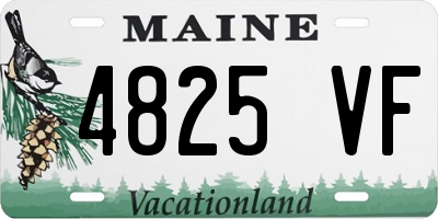 ME license plate 4825VF