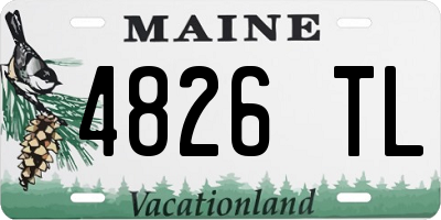 ME license plate 4826TL