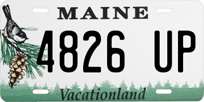 ME license plate 4826UP