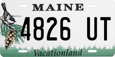 ME license plate 4826UT