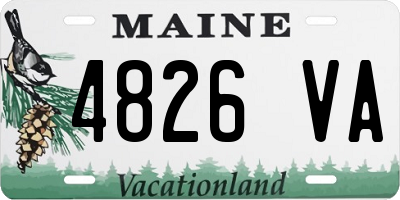 ME license plate 4826VA