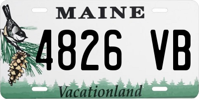 ME license plate 4826VB