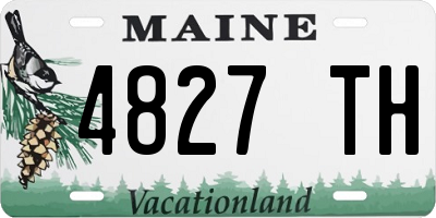 ME license plate 4827TH