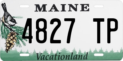 ME license plate 4827TP