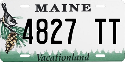 ME license plate 4827TT