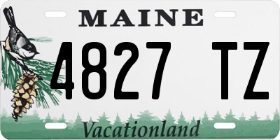 ME license plate 4827TZ