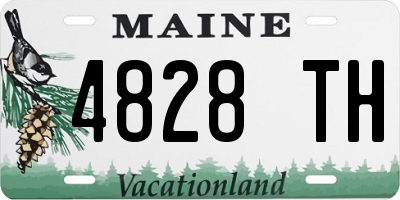 ME license plate 4828TH