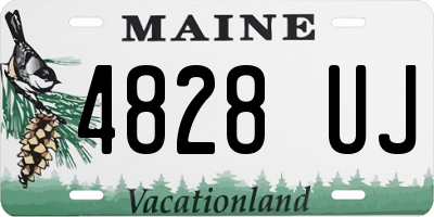 ME license plate 4828UJ