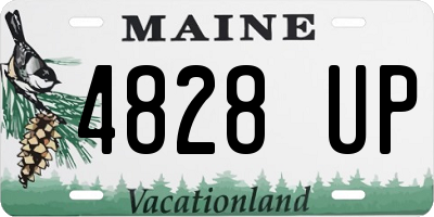 ME license plate 4828UP