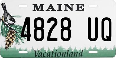 ME license plate 4828UQ
