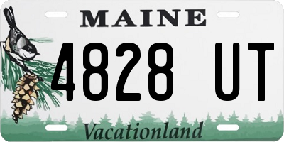 ME license plate 4828UT