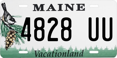 ME license plate 4828UU