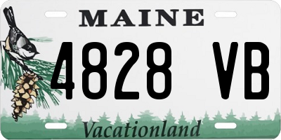 ME license plate 4828VB