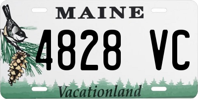 ME license plate 4828VC